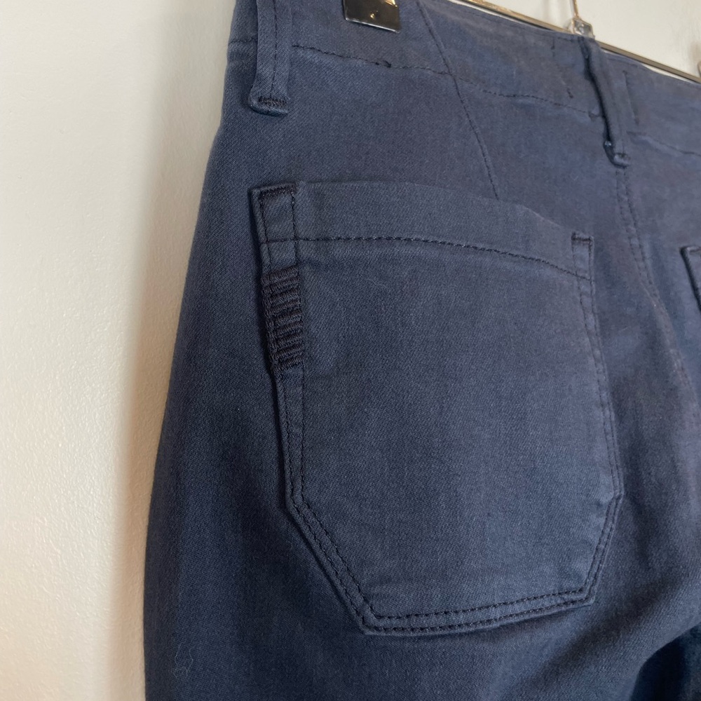 NWT PAIGE Mayslie Pants 24 Vintage Navy Haze Utility Trouser Straight Leg Jeans - Picture 6 of 11